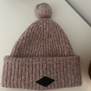 Rag & Bone Cozy Knit Wool Pom-Pom Beanie
